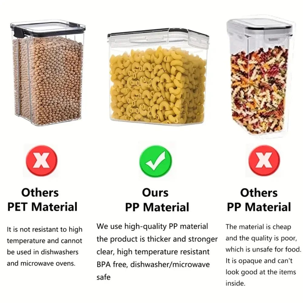 7pc BPA Free Airtight Kitchen Food Storage Container Set