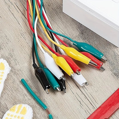 10PCS Double-Ended Alligator Clips Electrical Test Leads DIY Jumper