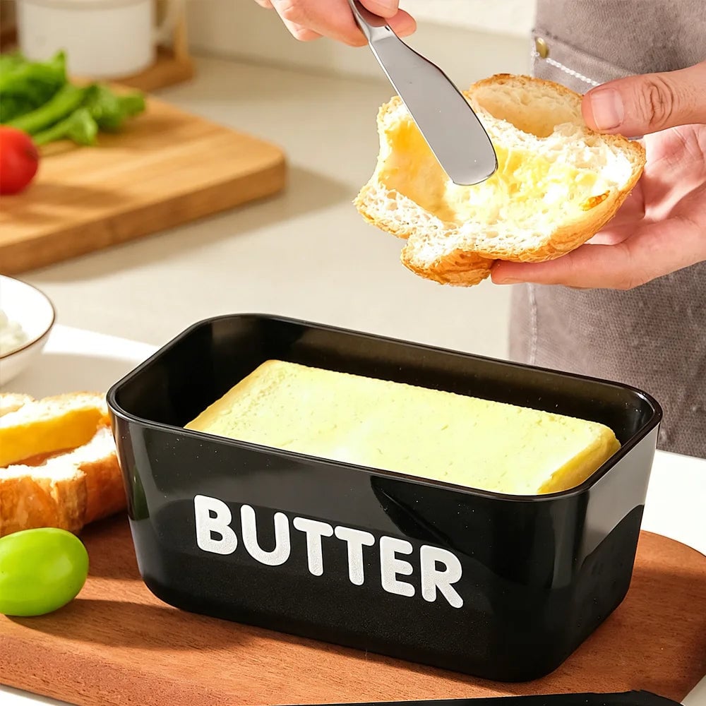 Large Capacity Butter Cheese Storage Box with Tools - Fridge Organizer