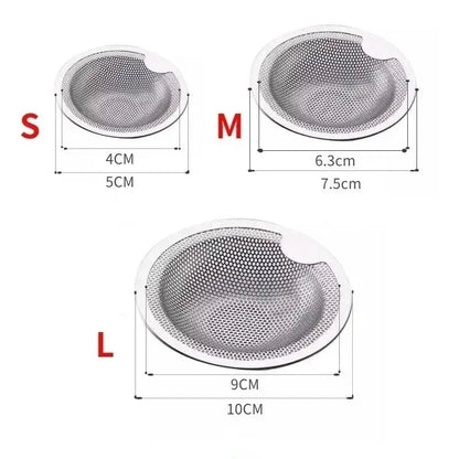Stainless Steel Sink Drain Filter Anti-Clog Kitchen Bathroom