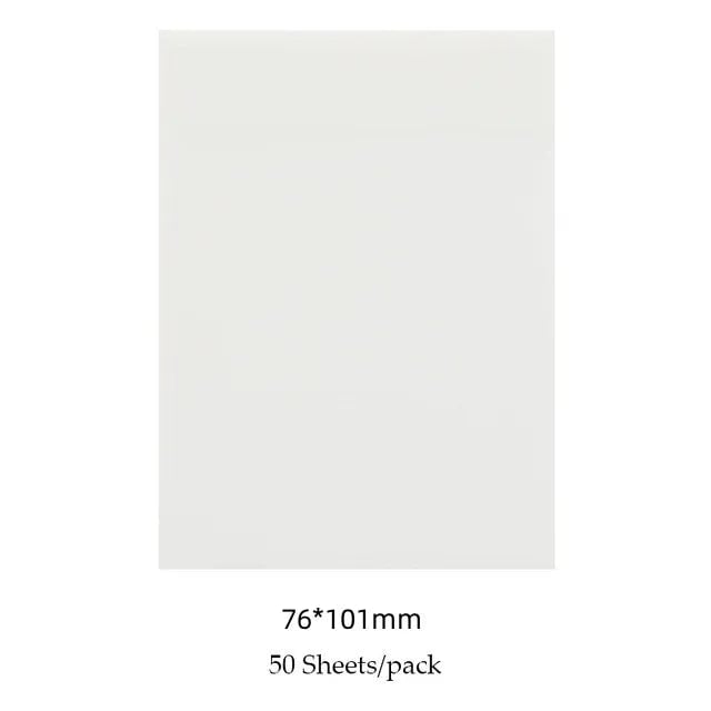 50 PET Transparent Waterproof Sticky Notes - Creative School Office