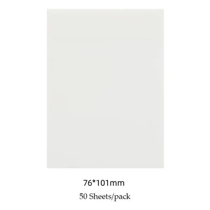 50 PET Transparent Waterproof Sticky Notes - Creative School Office