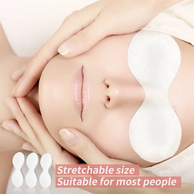 100pcs Disposable Cotton Eye Mask Patches - Natural Spa Facial Care