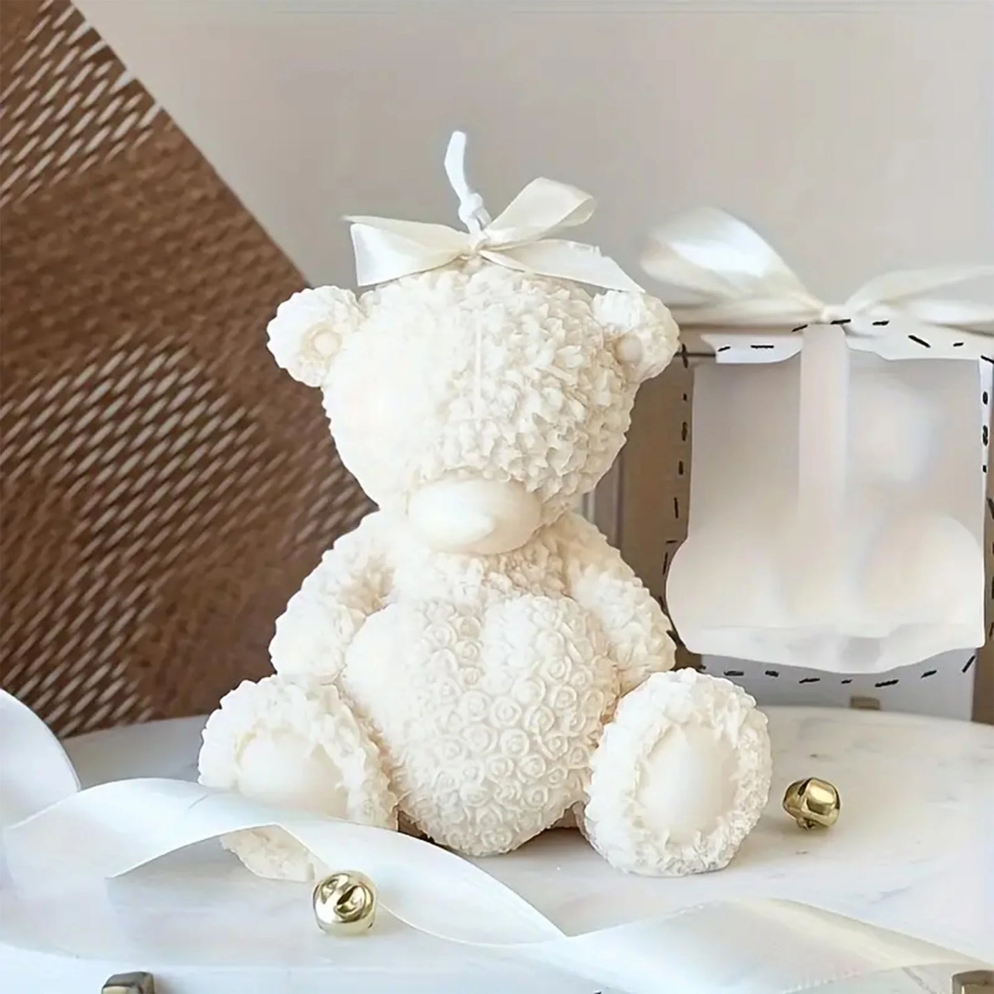 Hug Heart Bear Silicone Mold for Candle Resin Gypsum DIY Crafting