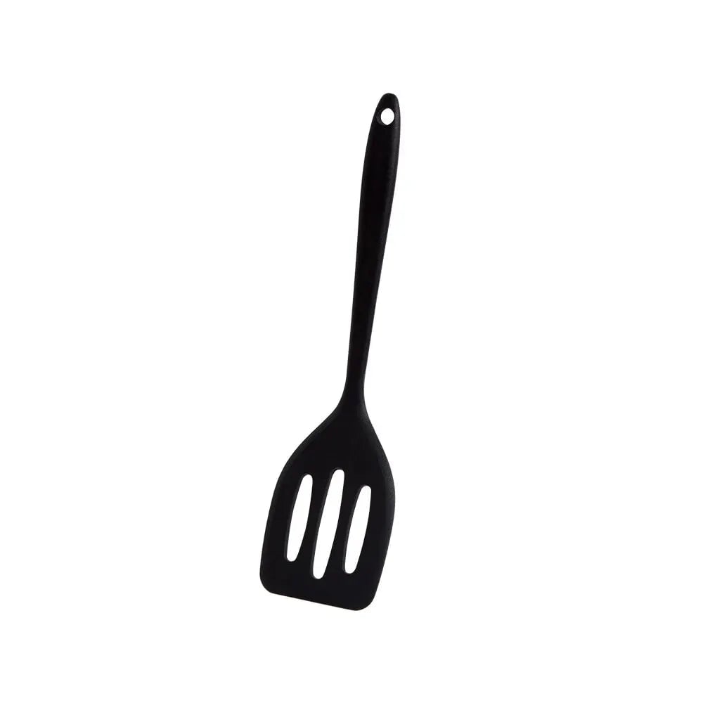 Heat-Resistant Silicone Spatula - Non-Stick Flat Bottom Frying