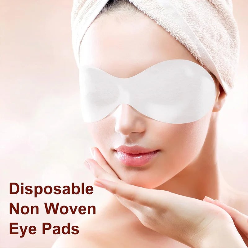 100pcs Disposable Cotton Eye Mask Patches - Natural Spa Facial Care