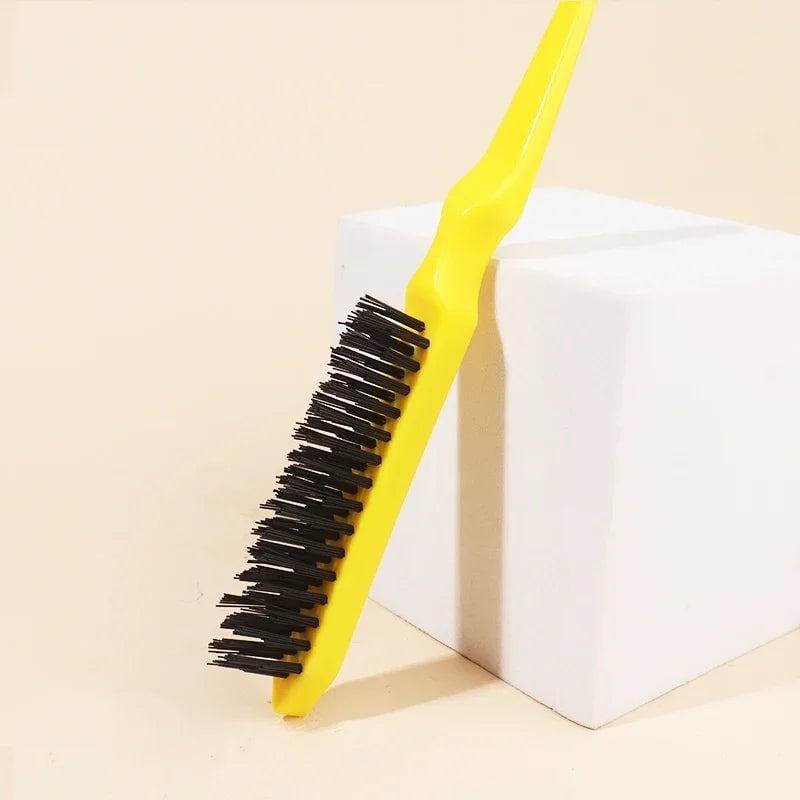 Hair Teasing Brush Rat Tail Comb Back Combing Styling Tool Real Hair