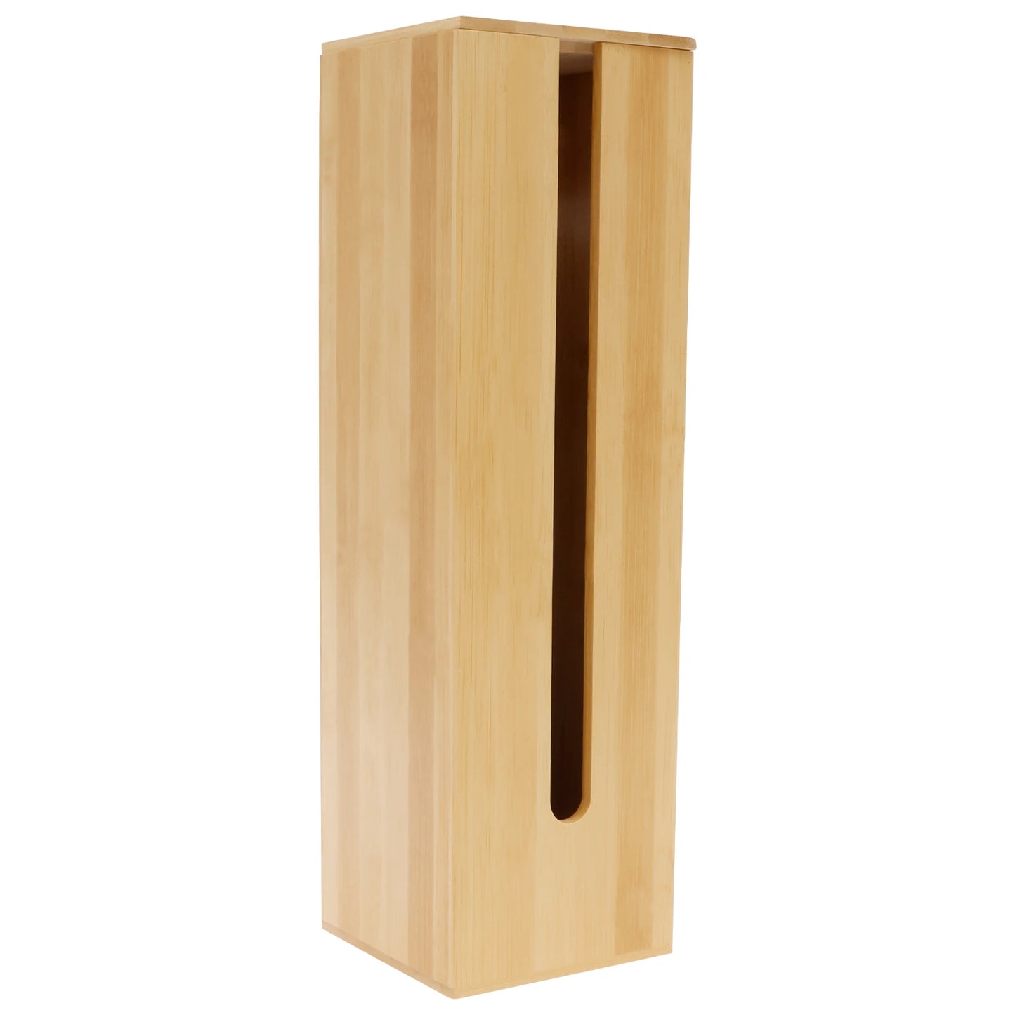 Wooden Bathroom Toilet Paper Holder with Towel Storage Organizer Box