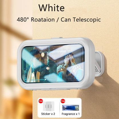 Waterproof Rotating Phone Mount - Adjustable Bathroom Shower Holder