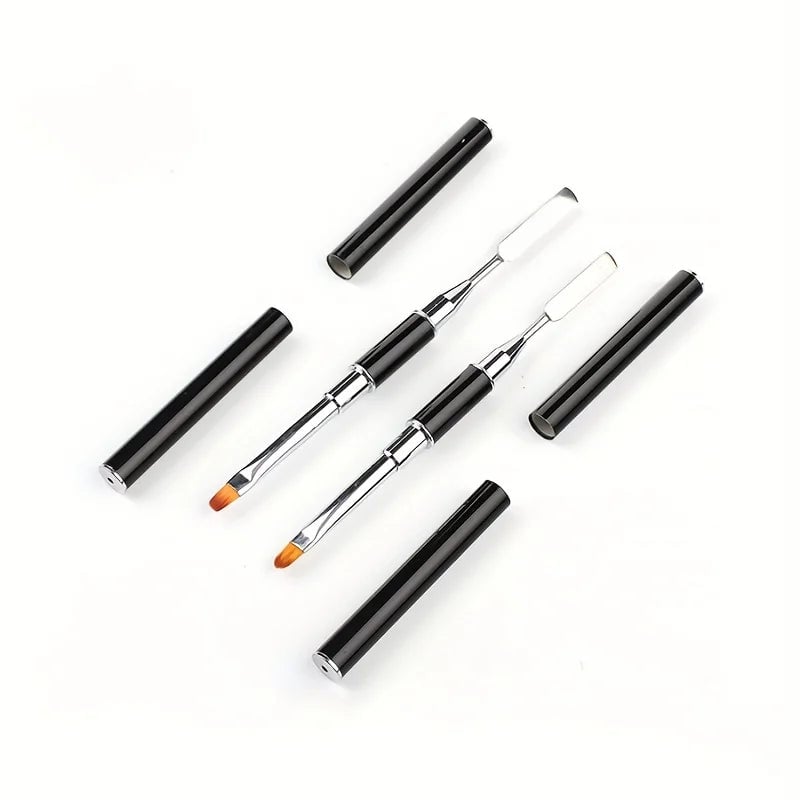2-in-1 Gel Brush Picker Nail Spatula Tool for Acrylic Extensions