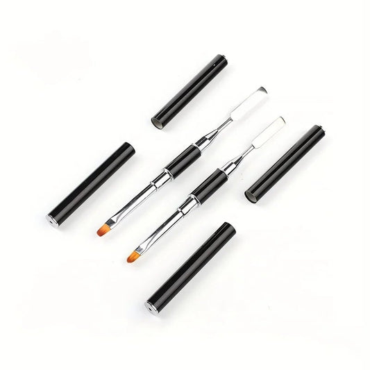 2-in-1 Gel Brush Picker Nail Spatula Tool for Acrylic Extensions