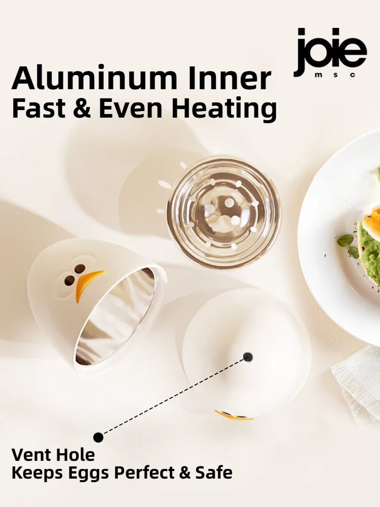 Joie Microwave Egg Boiler - Poacher Steamer for Chicken & Quail Eggs