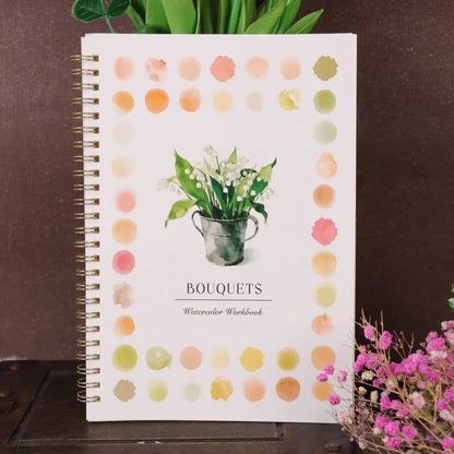Watercolor Oil Painting Practice Book - Beginner to Advanced Art Album
