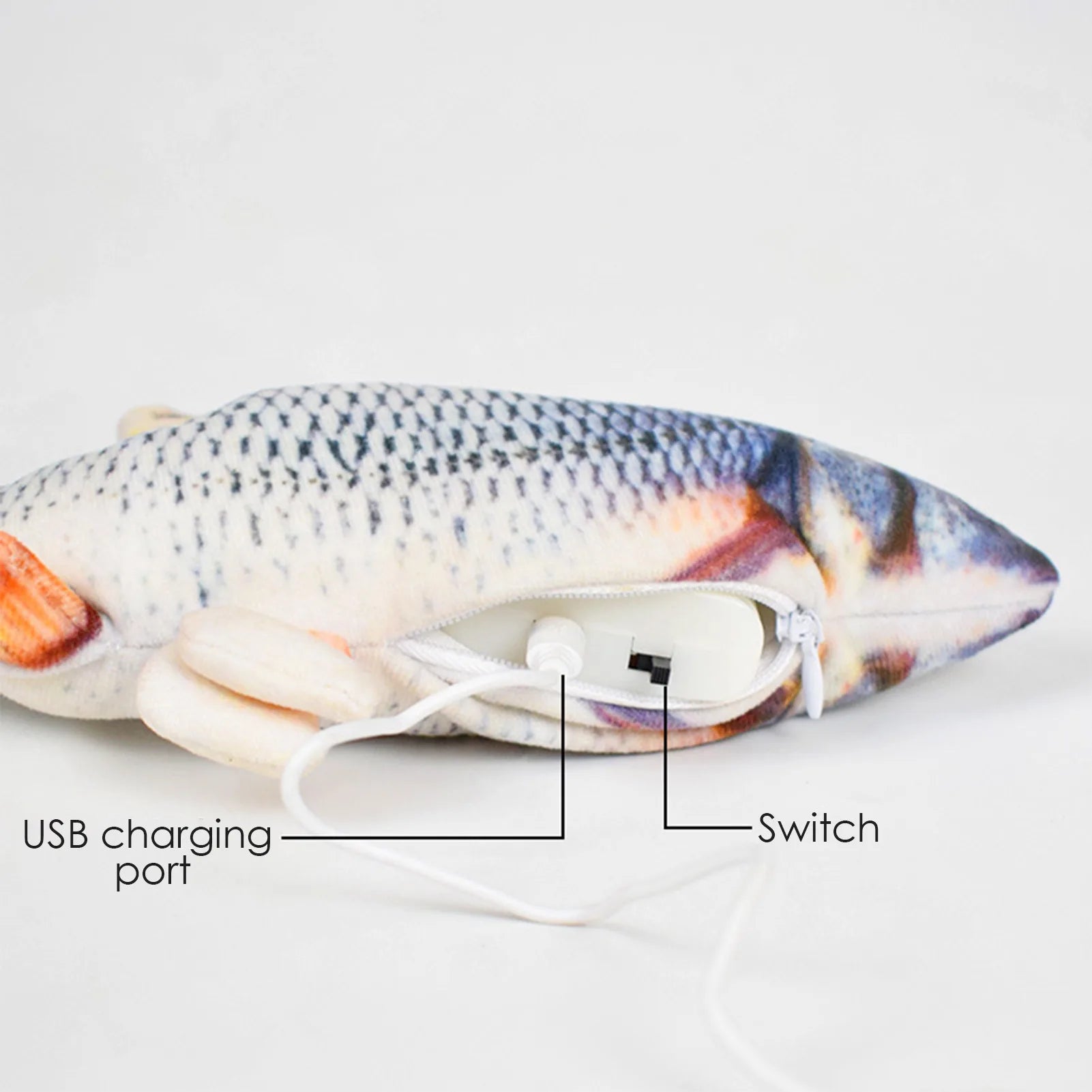 USB Rechargeable Interactive Fish Cat Toy - Realistic Floppy Motion