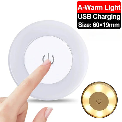 USB Rechargeable LED Night Light - Portable Home Lighting Decor