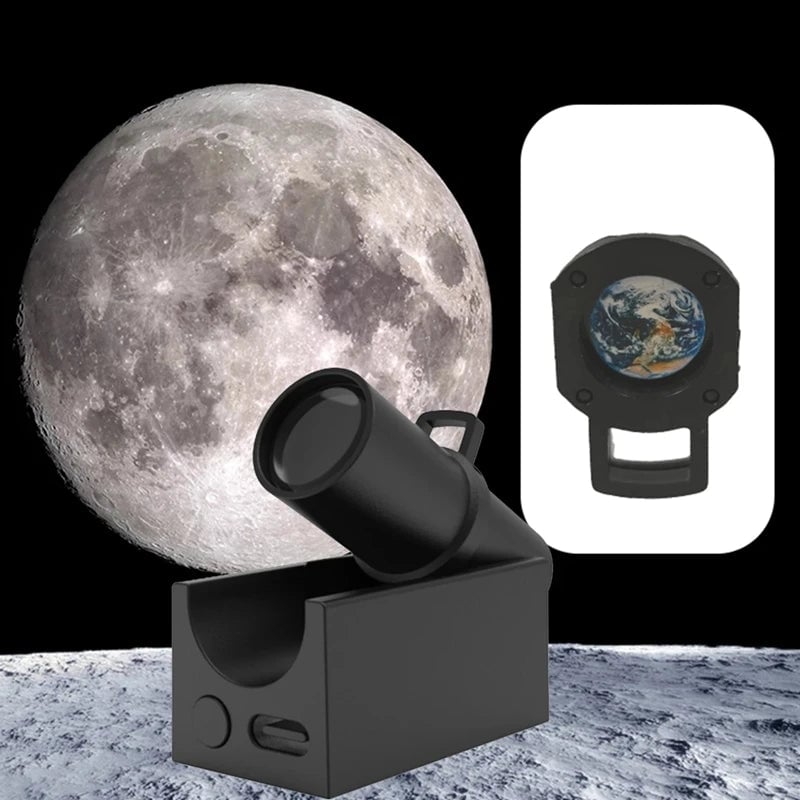3D Moon Earth Planet Night Light Projection Lamp Bedroom Atmosphere