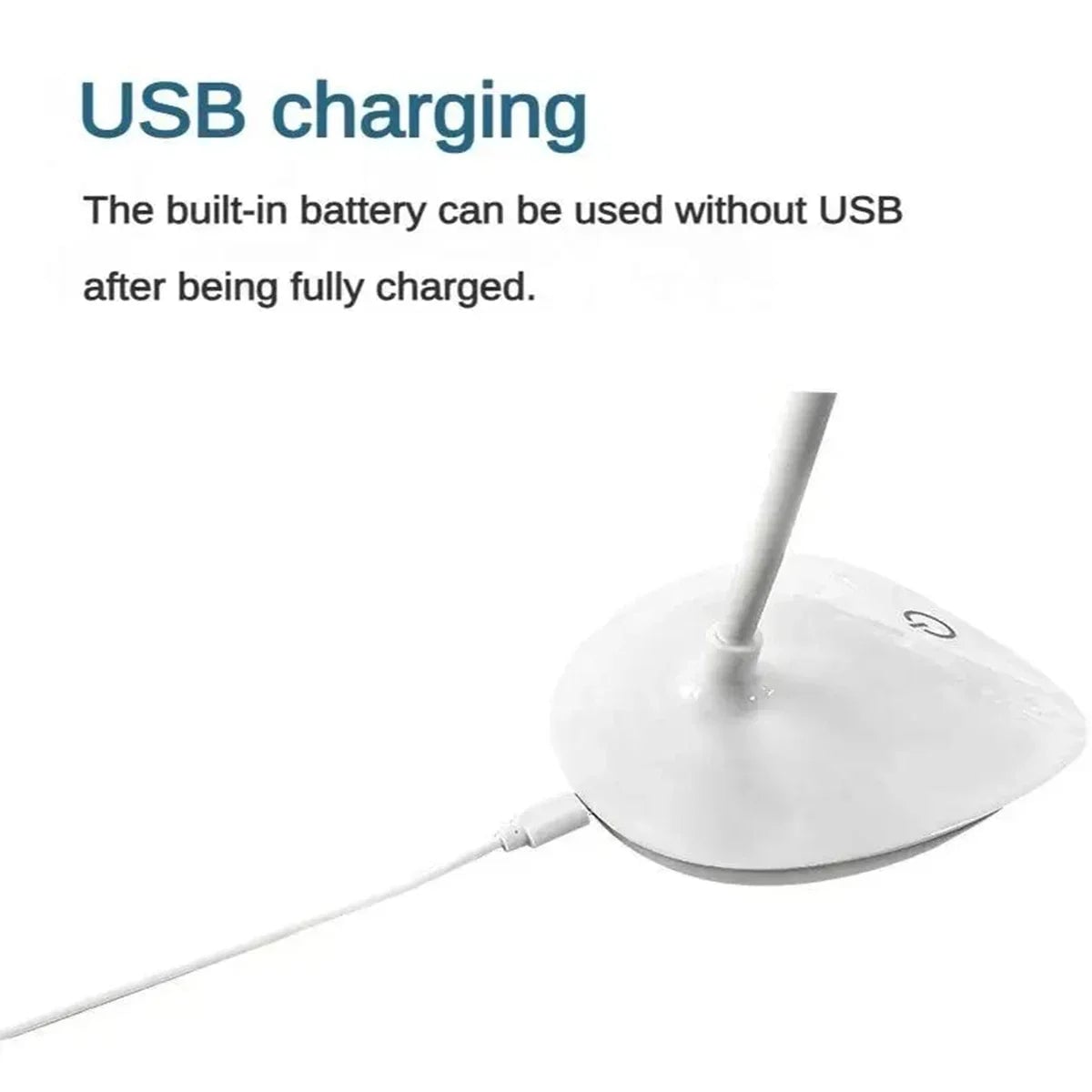 USB Rechargeable LED Desk Lamp Touch Dimming Eye Protection Office