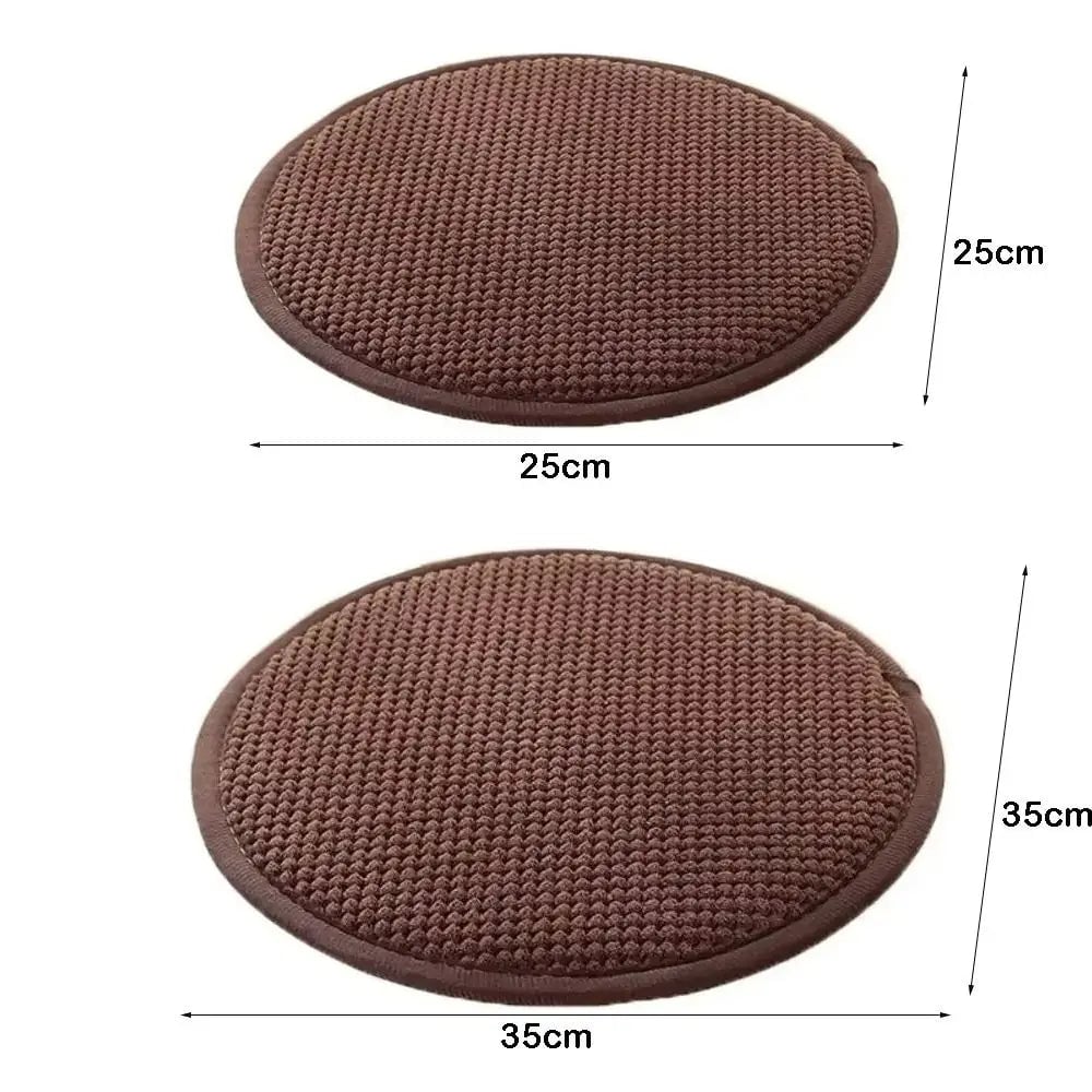 25/35cm Round Chair Cushion Non-slip Thick Warm Seat Pad Winter