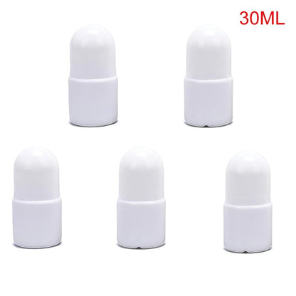 5Pcs 30/50ML Roller Bottles Set - Portable Plastic Essential Oil