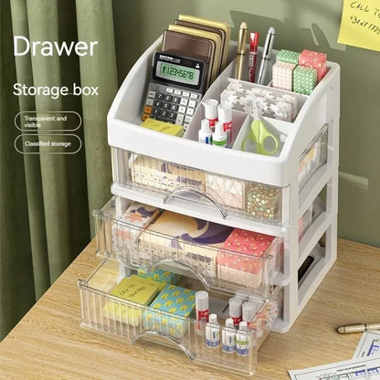 Multi-Layer Desktop Storage Cabinet - Cosmetics Jewelry Organizer Box