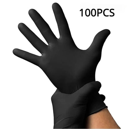 Black Nitrile Gloves Thickened Disposable Waterproof Tattoo Cleaning