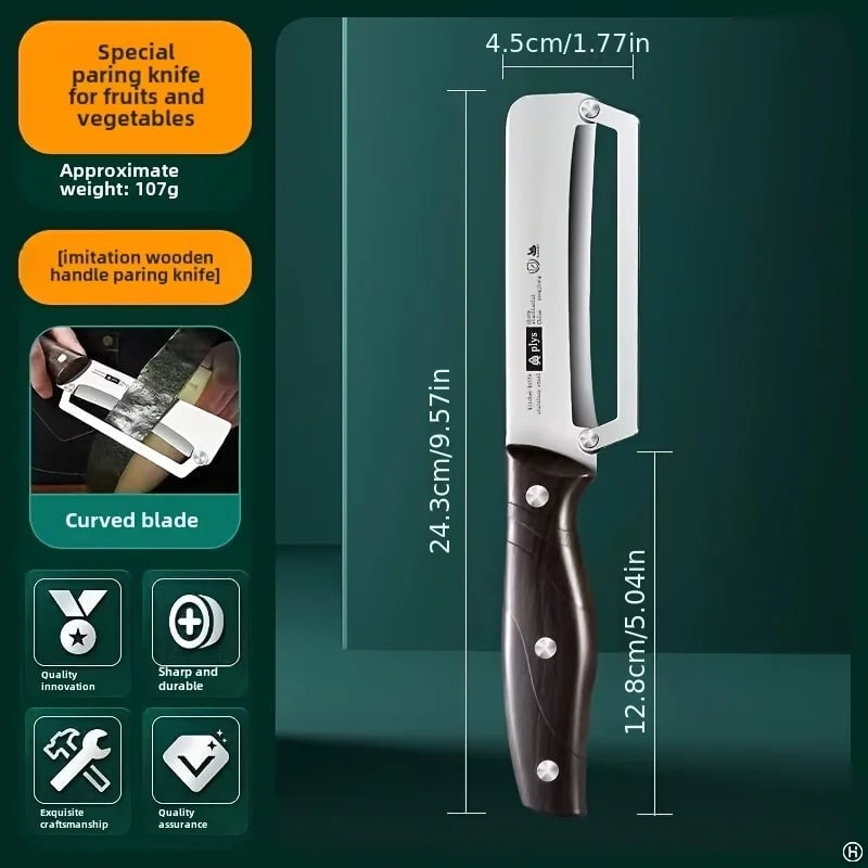 Stainless Steel Peeler Wooden Handle Vegetable Fruit Slicer