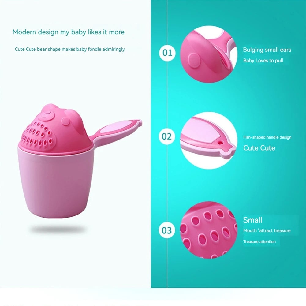 Baby Bath Shampoo Rinse Cup - Gentle Hair Washing Bailer Tool