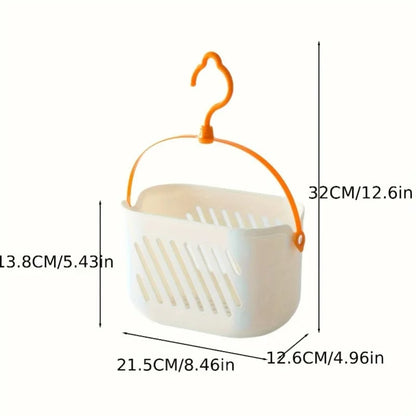 Multi-Purpose Hanging Storage Basket - Open Plastic Organizer