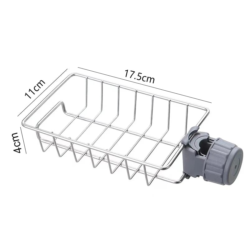 Flexible Kitchen Sink Drain Rack - Sponge Storage & Soap Drainer