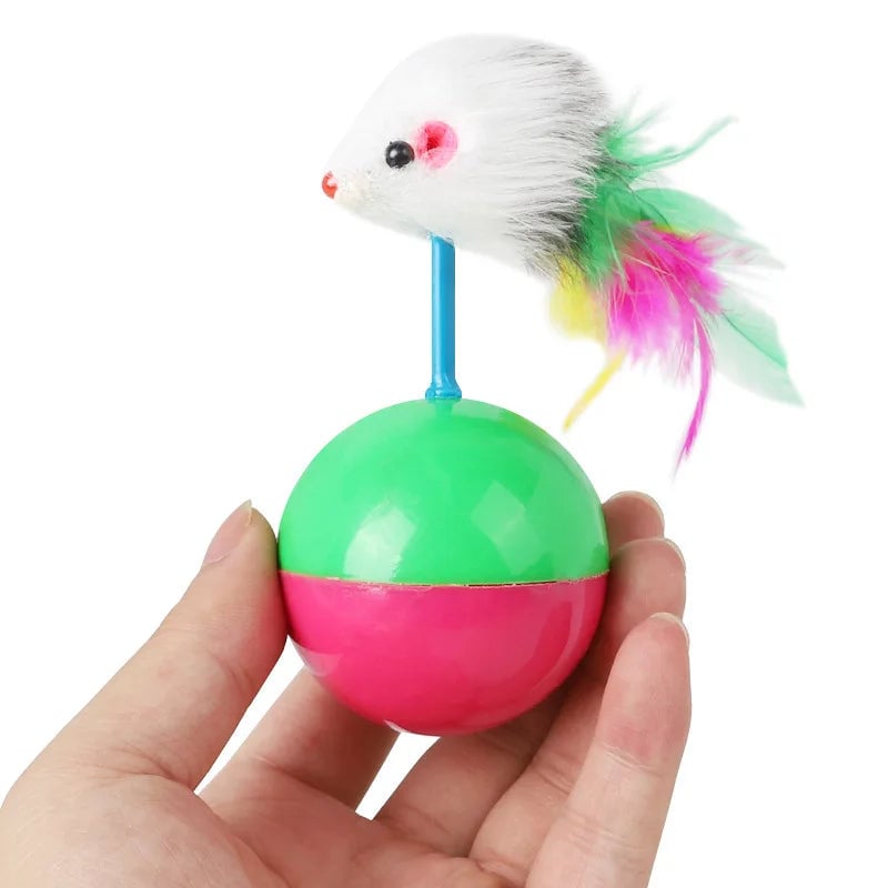 Interactive Cat Mouse Teasing Toy Set - Multi-Pet Entertainment Kit