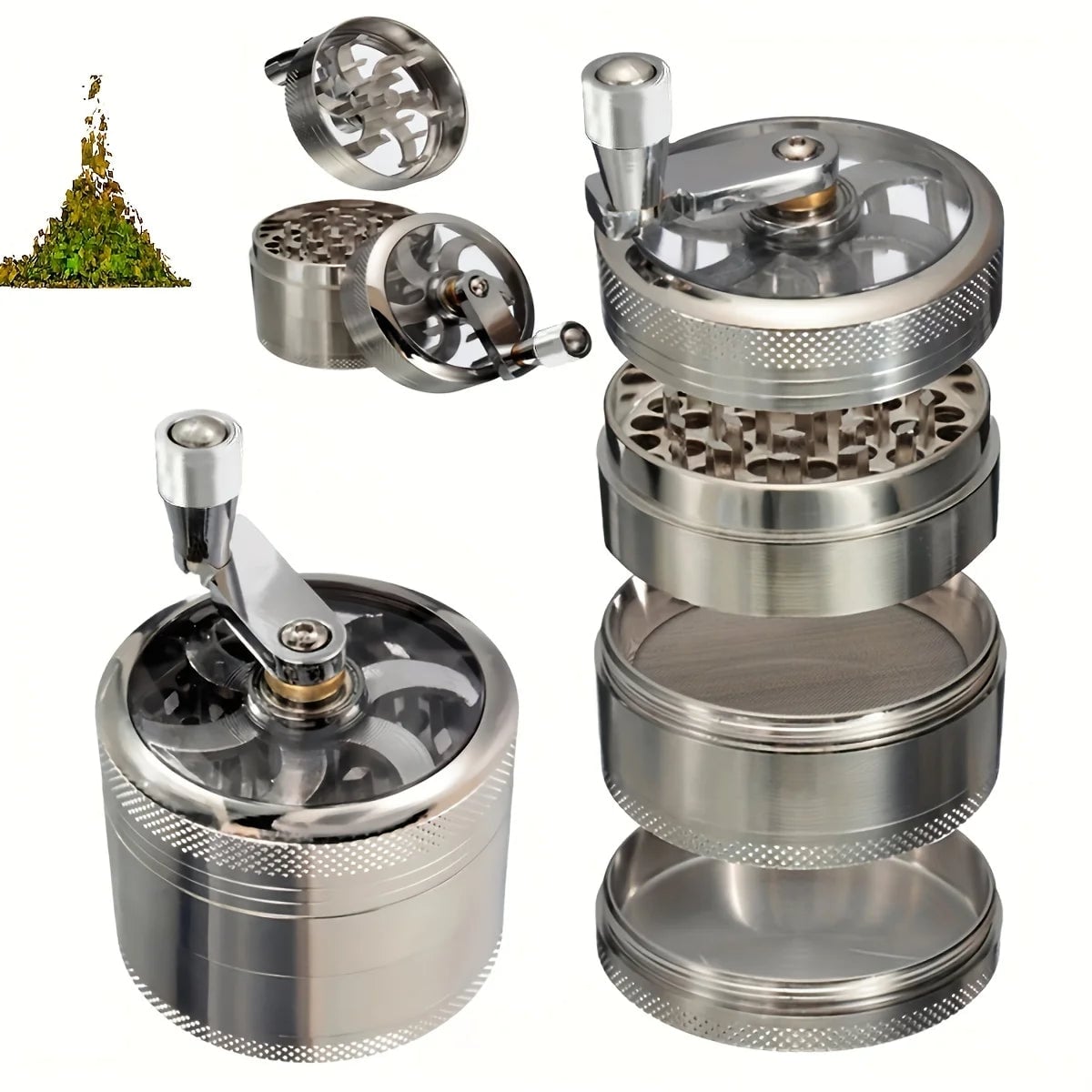 Manual Spice Grinder - Nutmeg Ginger Salt Pepper Crusher Hand Tool