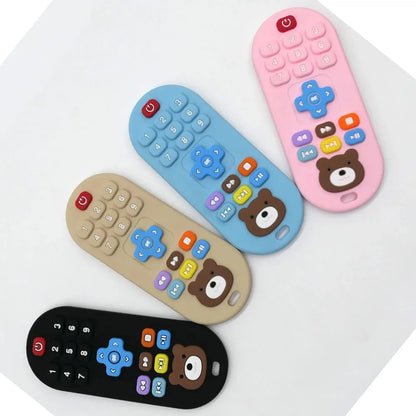 Silicone Remote Control Baby Teether Toys 1-4 Pack Kids Safe