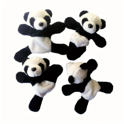 Soft Plush Panda Magnet - Oval Fabric Whiteboard Fridge Organizer