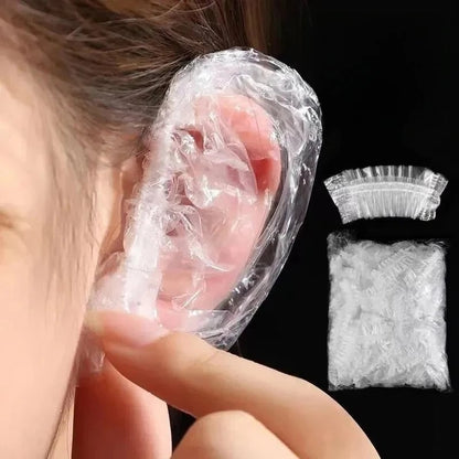 Waterproof Transparent Ear Protection Shield for Hair Dyeing