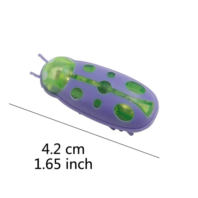 Electric Catnip Bug Toy - Battery Vibrating Robot Insect Cat Toy
