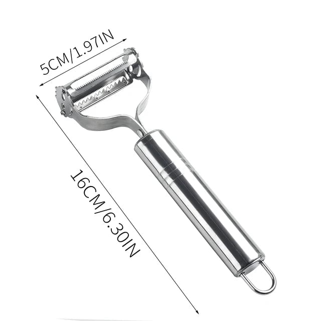 Stainless Steel Double Head Vegetable Peeler Melon Fruit Planer
