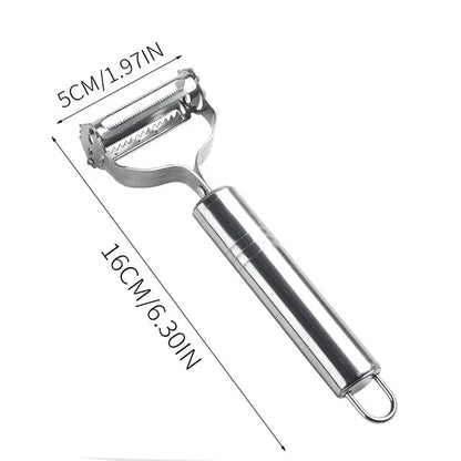 Stainless Steel Double Head Vegetable Peeler Melon Fruit Planer
