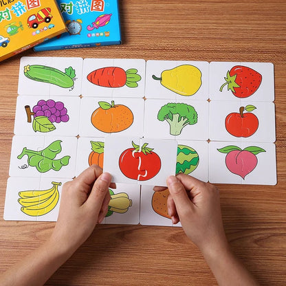Montessori Learning Cards - Cognitive Development Educational Puzzles