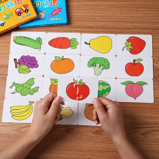 Montessori Learning Cards - Cognitive Development Educational Puzzles