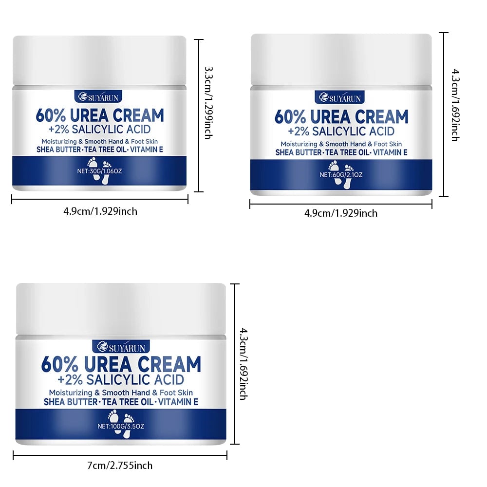 SUYARUN 60% Urea Foot Cream - Cracked Heel Repair & Callus Remover