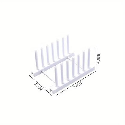 Stainless Steel Kitchen Storage Rack - Pot Cover Bowl Dish Organizer