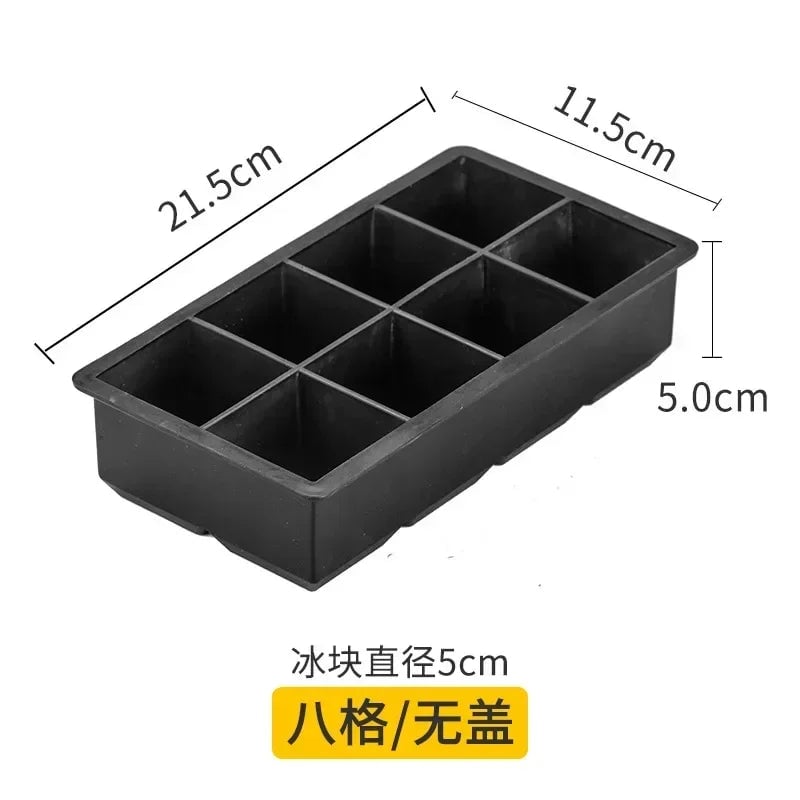 Food Grade Silicone Ice Cube Mold - Round Square Ball Ice Tray