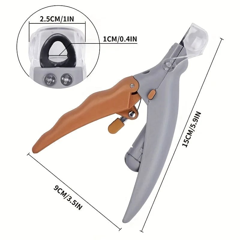 LED Pet Nail Clipper with Light - Safe Dog Cat Paw Grooming Tool