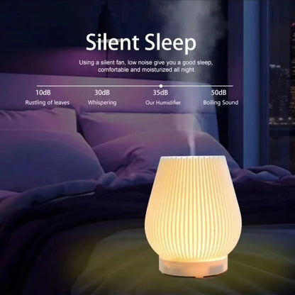 200ml Electric Aroma Diffuser Humidifier with LED Flame Effect