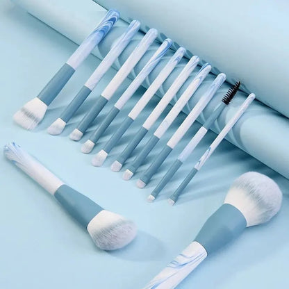 12PCS Ultra Soft Makeup Brush Set - Powder Blush Concealer Eyeliner