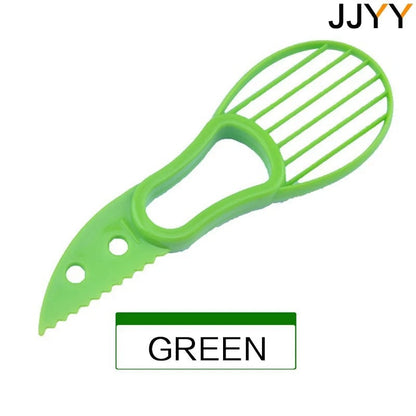 3-in-1 Avocado Slicer Corer Peeler - Plastic Kitchen Tool Set