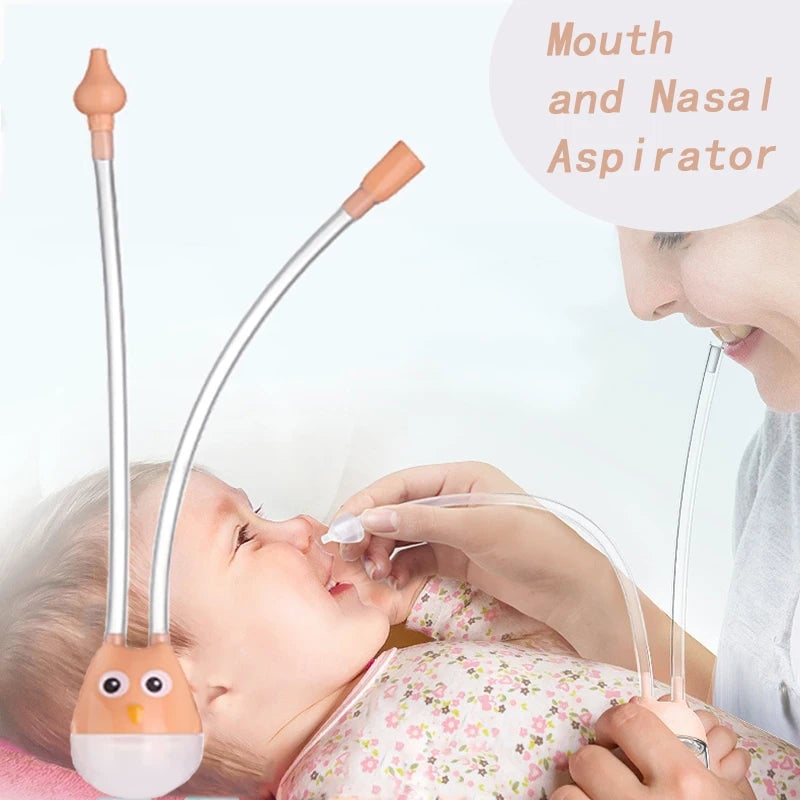 Newborn Baby Nasal Aspirator - Safe Suction Nose Cleaner Device