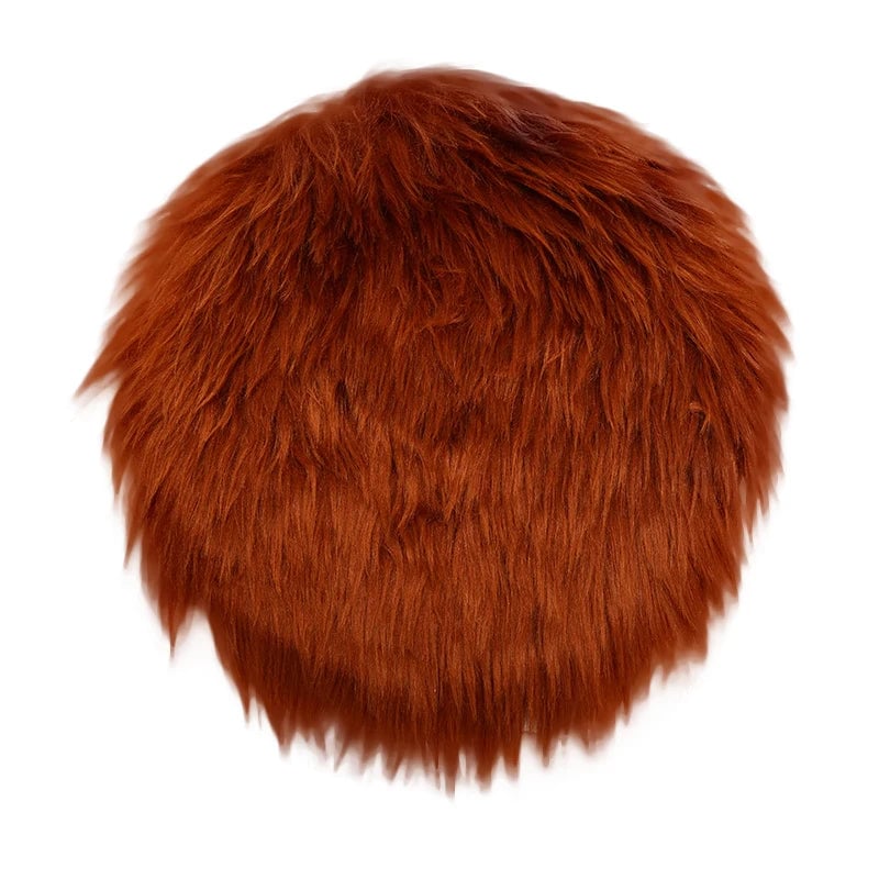 30cm Warm Wool Round Cushion Pad - Anti-Slip Dining Chair Mat