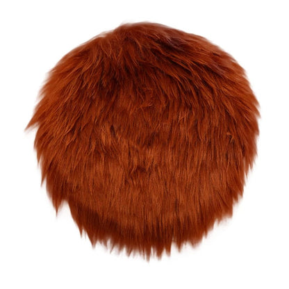 30cm Warm Wool Round Cushion Pad - Anti-Slip Dining Chair Mat