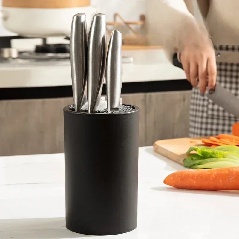 Universal Kitchen Knife Block Stand - Multi-Tool Storage Organizer